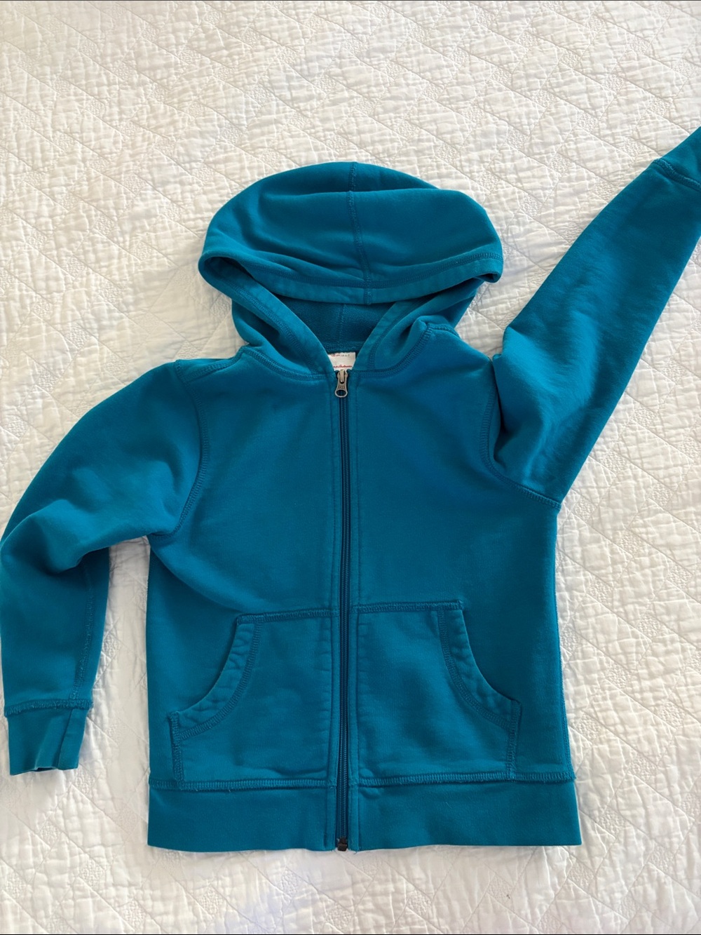Hanna Andersson French terry Royal Blue Zip-Up Hoodie for Kids